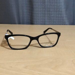 O Cassini 534 001 black and gold unisex eyeglasses frames